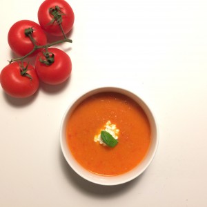 Tomaten-paprikasoep
