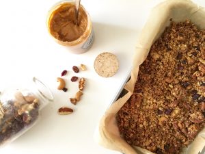 karamel-zeezout granola