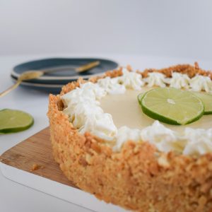 Limoen cheesecake met kokoskoekjes