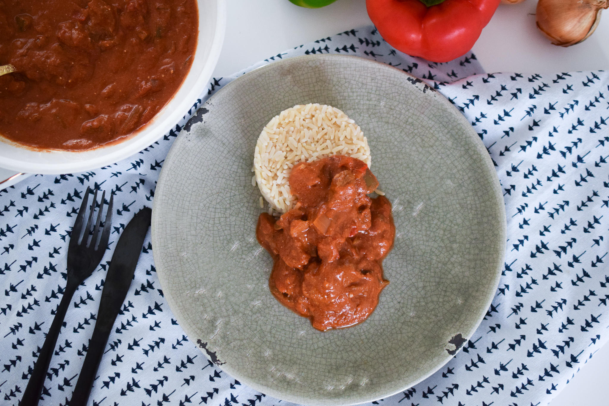 goulash uit de slowcooker