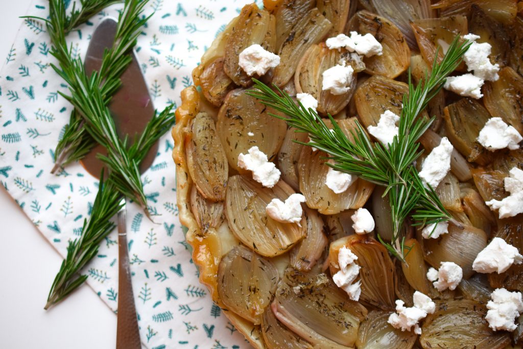 tarte tatin met sjalotten