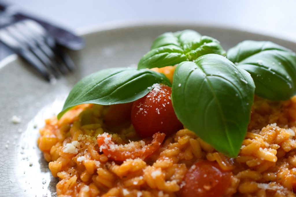 vegetarische tomaten risotto