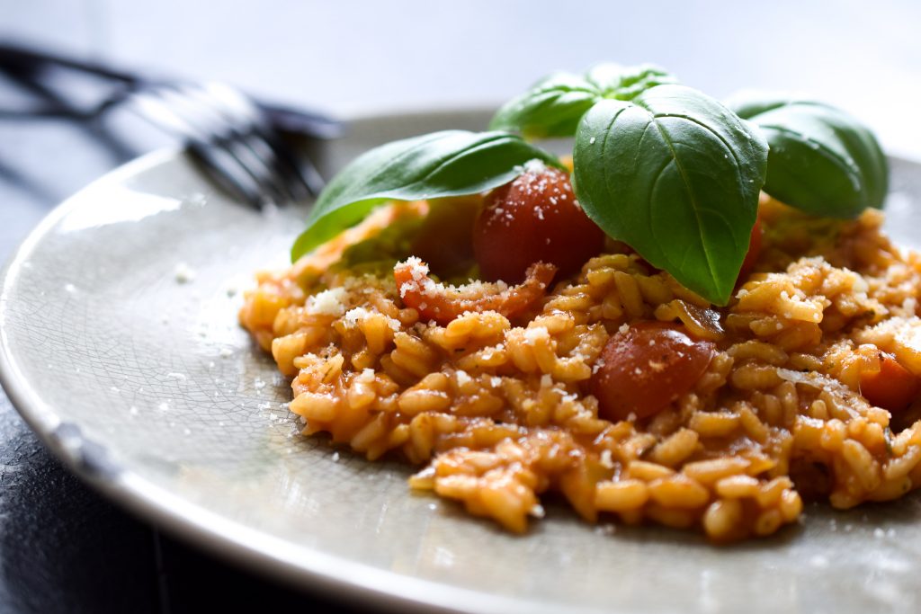 vegetarische tomaten risotto