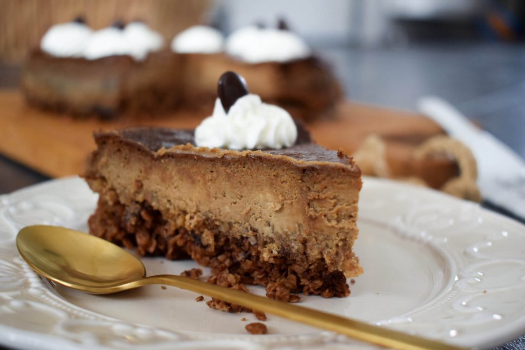 cappuccino cheesecake met koffiesmaak